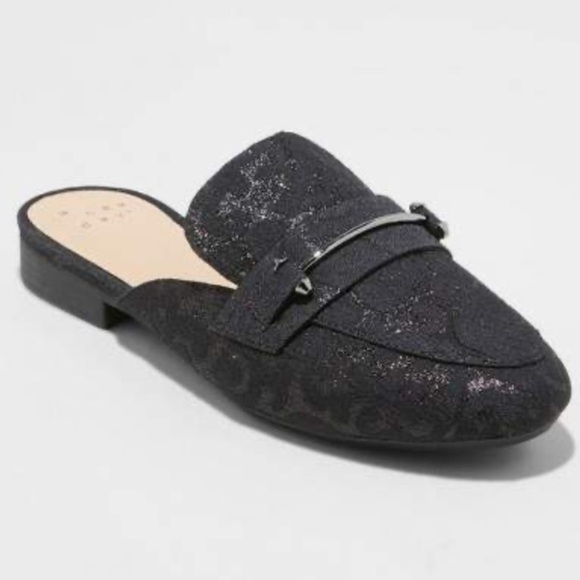 A new day black mules 8.5 wide nwt - Picture 1 of 5
